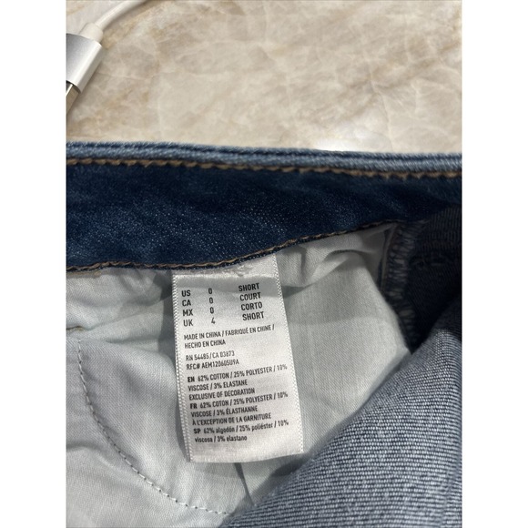 American Eagle Jeans Women's Size 0 Short Stretch Skinny Jeggins Denim - Picture 12 of 12
